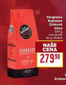 Billa Vergnano Espresso Zrnková Káva 500 g nabídka