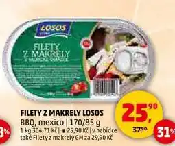 Penny Market FILETY Z MAKRELY LOSOS BBQ, mexico, 170 g nabídka