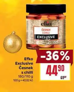 Billa Efko Exclusive Česnek s chilli 180/110 g nabídka