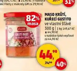 Penny Market MASO KRŮTÍ, KUŘECÍ GUSTITO, 300 g nabídka