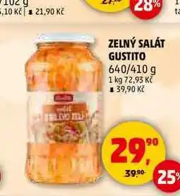 Penny Market ZELNÝ SALÁT GUSTITO, 640 g nabídka
