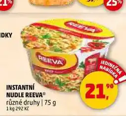 Penny Market INSTANTNÍ NUDLE REEVA, 75 g nabídka