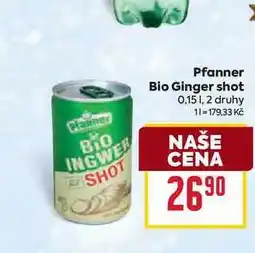 Billa Pfanner Bio Ginger shot 0,15l nabídka