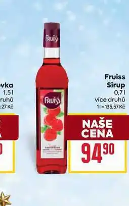 Billa Fruiss Sirup 0,7l nabídka
