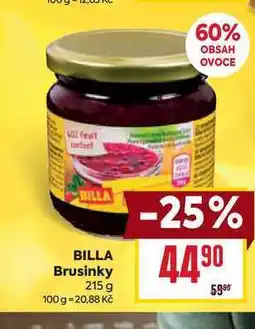 Billa BILLA Brusinky 215 g nabídka