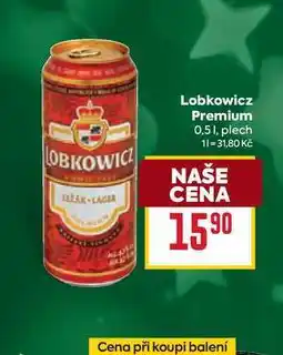 Billa Lobkowicz Premium 0,51, plech nabídka
