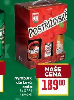 Billa Nymburk dárková sada 6x 0,33l nabídka