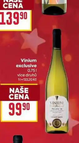 Billa Vinium exclusive 0,75l nabídka