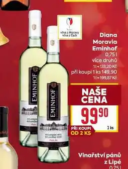 Billa Diana Moravia Eminhof 0,75l nabídka