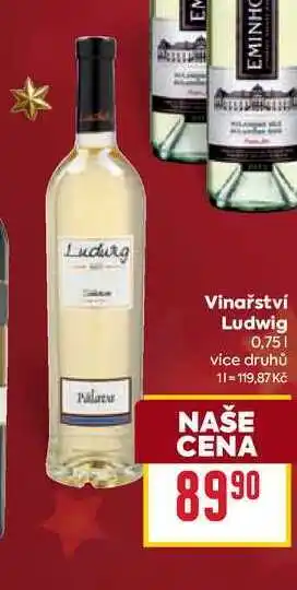 Billa Vinařství Ludwig 0,75l nabídka
