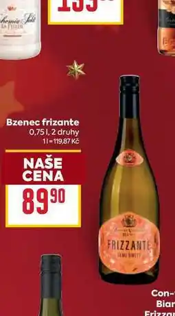 Billa Bzenec frizante 0,75l nabídka