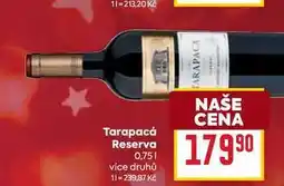 Billa Tarapacá Reserva 0,75l nabídka