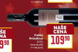 Billa Caleo Primitivo 0,75l nabídka