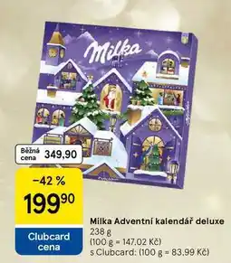 Tesco Milka Adventní kalendář deluxe, 238 g nabídka
