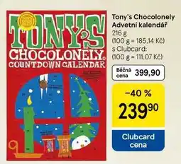 Tesco Tony's Chocolonely Advetní kalendář, 216 g nabídka