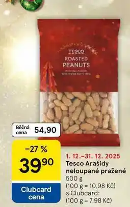 Tesco Tesco Arašídy neloupané pražené, 500 g nabídka