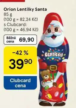 Tesco Orion Lentilky Santa, 85 g nabídka