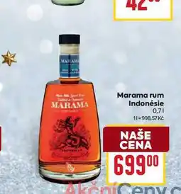 Billa Marama rum Indonésie 0,7l nabídka