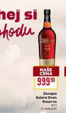 Billa Zacapa Solera Gran Reserva 0,7l nabídka