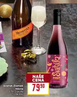 Billa Svařák Zlomek Vávra 0,75l nabídka