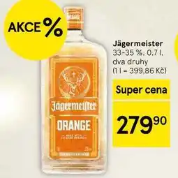 Tesco Jägermeister 33-35 %, 0.7 l nabídka