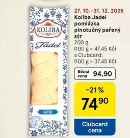 Tesco Koliba Jadel pomlázka plnotučný pařený sýr, 200 g nabídka