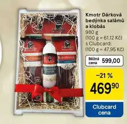 Tesco Kmotr Dárková bedýnka salámů a klobás, 980 g nabídka