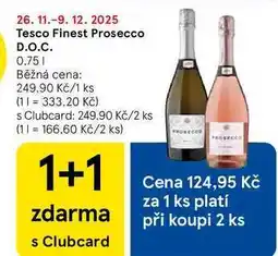 Tesco Tesco Finest Prosecco D.O.C., 0.75 l nabídka