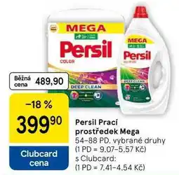 Tesco Persil Prací prostředek Mega, 54-88 PD, vybrané druhy nabídka
