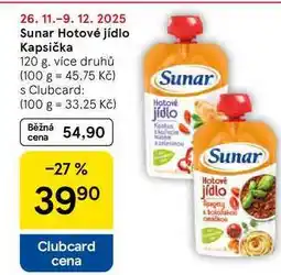 Tesco Sunar Hotové jídlo Kapsička, 120 g nabídka