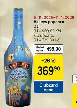 Tesco Baileys popcorn, 0,5 l nabídka