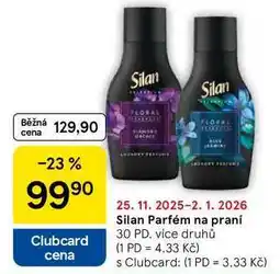 Tesco Silan Parfém na praní, 30 PD. více druhů nabídka