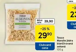 Tesco Tesco Mandle jádra blanšírovaná sekaná, 100 g nabídka