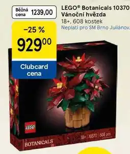 Tesco LEGO Botanicals 10370 Vánoční hvězda 18+, 608 kostek nabídka