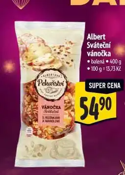 Albert Albert Sváteční vánočka 400 g nabídka