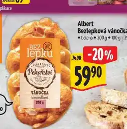 Albert Albert Bezlepková vánočka 200 g nabídka