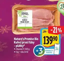 Albert Nature's Promise Bio Kuřecí prsní řízky - plátky 300 g nabídka