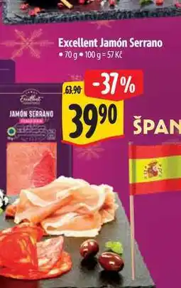 Albert Excellent Jamón Serrano 70 g nabídka