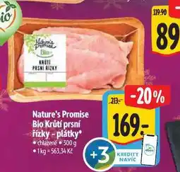 Albert Nature's Promise Bio Krůtí prsní řízky - plátky 300 g nabídka