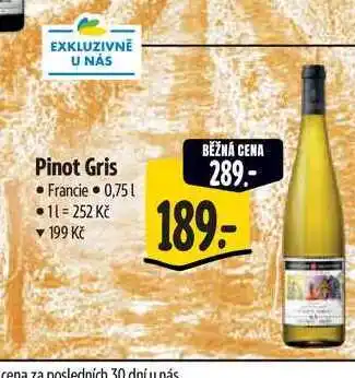 Albert Pinot Gris 0,75 l nabídka