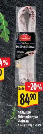 Albert PREMIUM Sklepmistrova klobása 160 g nabídka