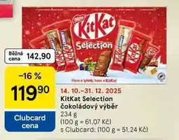 Tesco KitKat Selection čokoládový výběr, 234 g nabídka