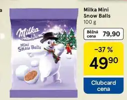Tesco Milka Mini Snow Balls, 100 g nabídka