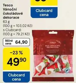 Tesco Tesco Vánoční čokoládové dekorace, 63 g nabídka