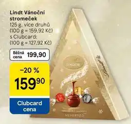 Tesco Lindt Vánoční stromeček, 125 g nabídka