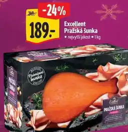 Albert Excellent Pražská šunka 1 kg nabídka