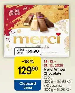 Tesco Merci Winter Chocolate, 250 g nabídka