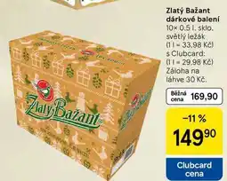Tesco Zlatý Bažant dárkové balení, 10x 0,5 l, sklo nabídka