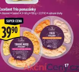 Albert Excellent Trio pomazánky 3x60 g nabídka