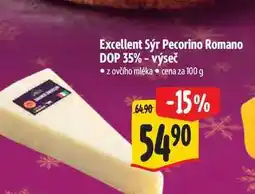 Albert Excellent Sýr Pecorino Romano DOP 35% - výseč 100 g nabídka